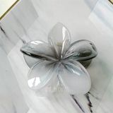  Kẹp càng cua hoa sứ tone đen trắng 