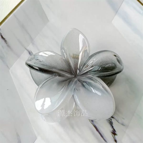  Kẹp càng cua hoa sứ tone đen trắng 