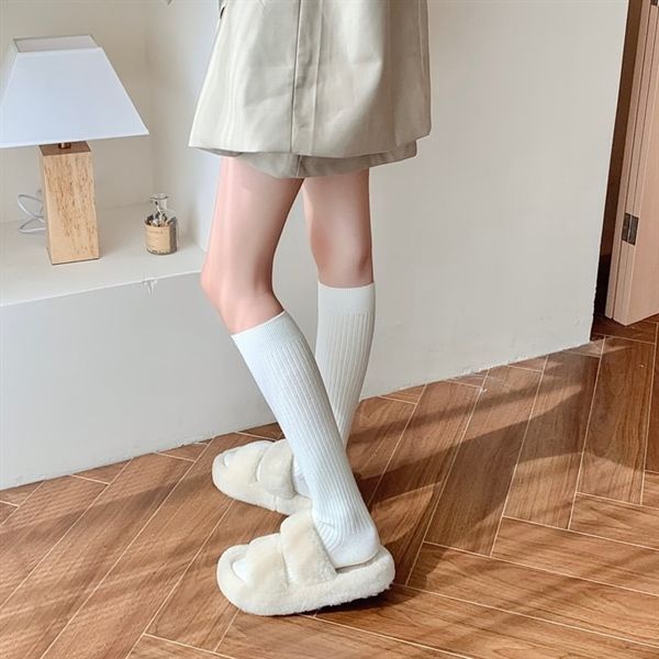  Tất YouJiaXiu cao cổ tới gối gân dọc 