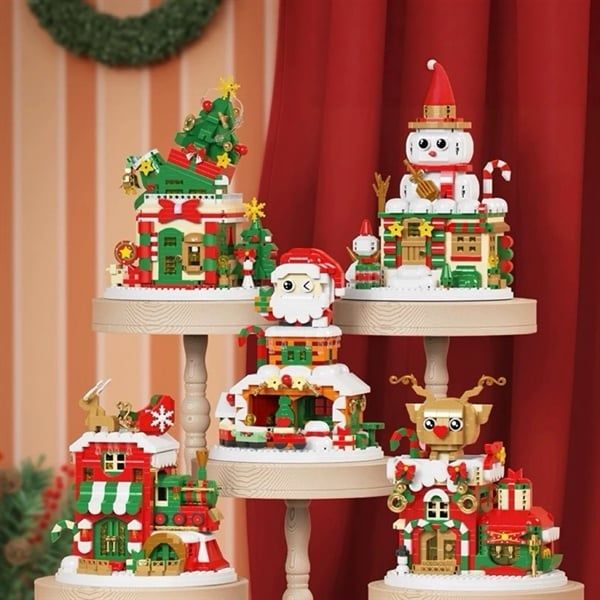  Xếp hình Giáng Sinh nhà tuyết 