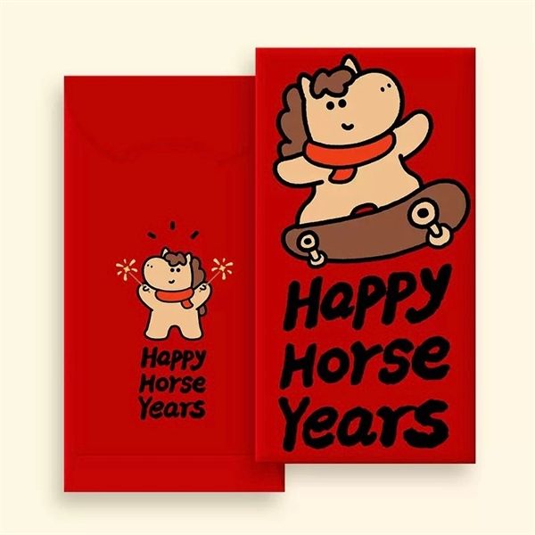  Bao lì xì ngựa đỏ dễ thương 