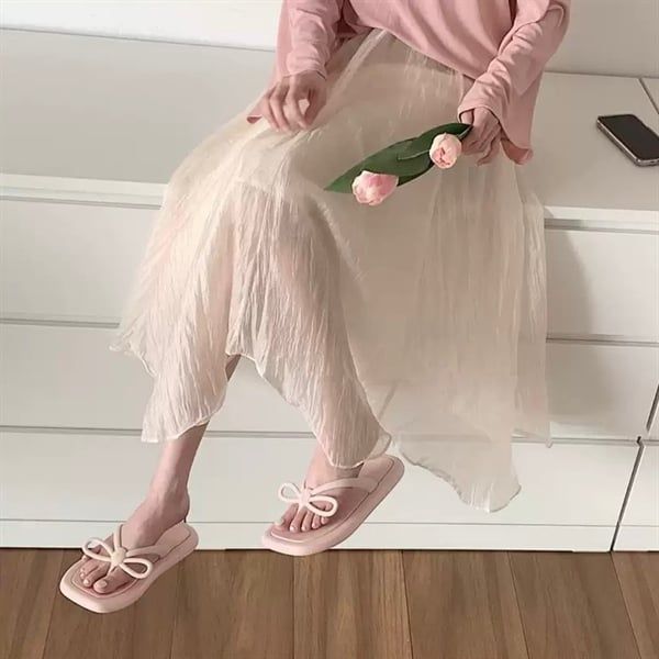  Dép xỏ ngón quai nơ 