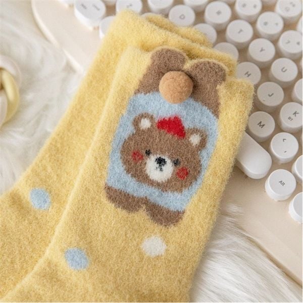  Tất Alice & Andy bông thú đuôi bông 