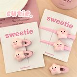  Set 2 kẹp sao béo heo hồng 