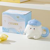  Cốc béo trắng nắp thú 380ml 