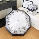  Ô tự động Hoa viền đen 