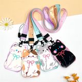  Dây đeo thẻ Mèo đeo nơ 