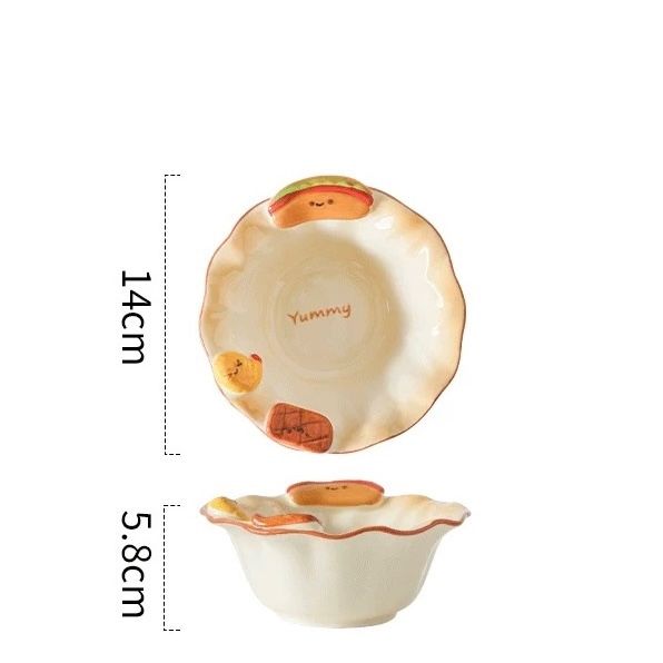  Set bát đĩa hình đồ ăn 