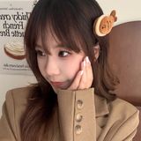  Kẹp tóc bông mèo cá bánh 