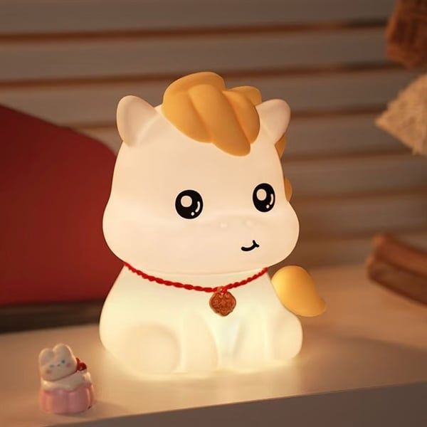  Đèn ngủ bé ngựa đeo vòng 