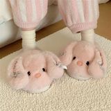  Dép lông thỏ tai dài nơ 