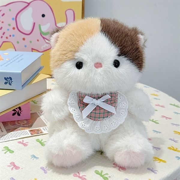  Thú bông đeo yếm ren 20cm 