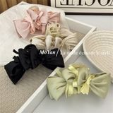  Kẹp càng cua nơ cánh phồng mix nơ mảnh 