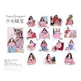  Sticker Young Girl MoCard 30 miếng 