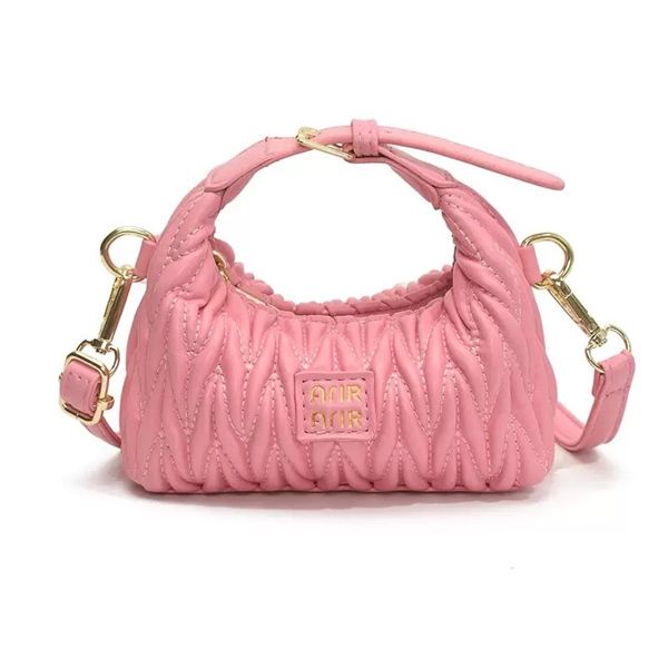  Túi da mini hồng vân thừng 