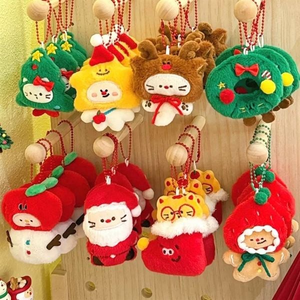  Móc khoá bông mini Giáng Sinh 