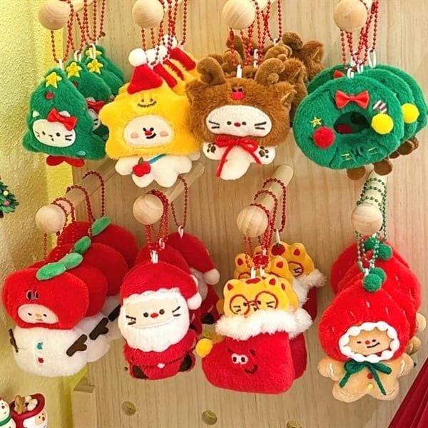  Móc khoá bông mini Giáng Sinh 