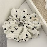  Scrunchies voan nơ đen nhí 