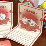  Thiệp dựng trái tim cún love đỏ 