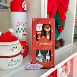  Set 2 thìa dĩa Giáng Sinh size to 