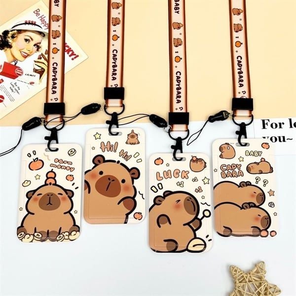  Dây đeo thẻ Capybara 
