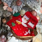  Tất Giáng Sinh bo cổ hộp tam giác 