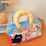  Hộp bút quai xách bông mặt trong 