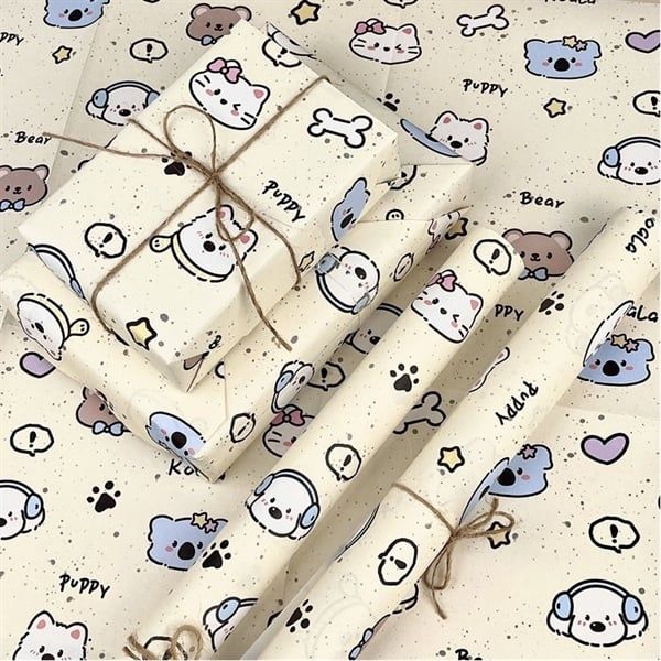  Giấy gói quà mỏng gập 