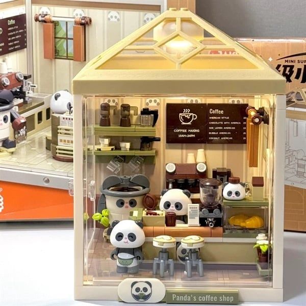  Xếp hình Jaki Panda's Cafe Shop 