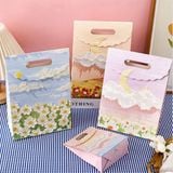  Túi quà gập miệng sơn dầu hoa 