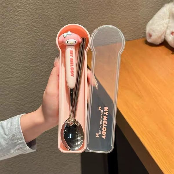  Set thìa đũa Sanrio kèm hộp 