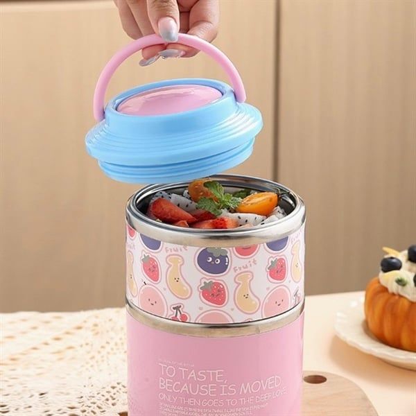  Hộp cơm 2 tầng hình nhí 1060ml 