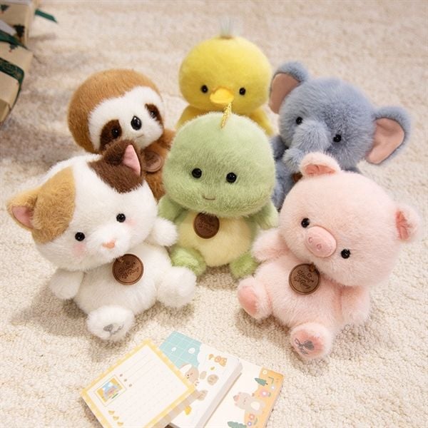  Gấu bông mini vòng cổ 15cm 