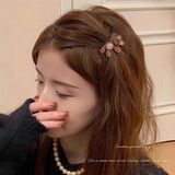  Kẹp tóc gấu thỏ lông nâu 