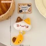  Móc khoá bông mèo đuôi béo 