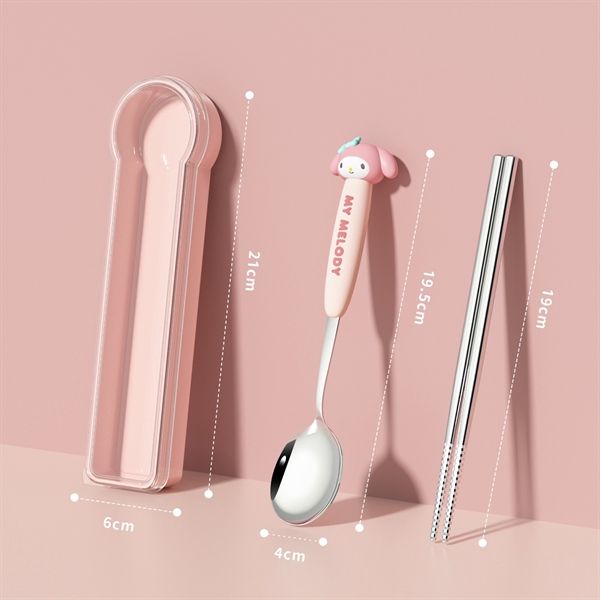  Set thìa đũa Sanrio kèm hộp 