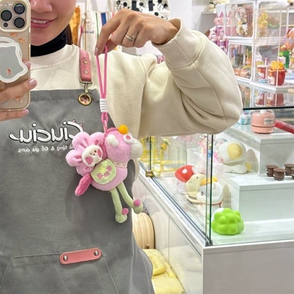  Móc khoá ngựa bông mắt trố hoa 