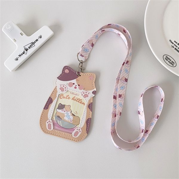  Dây đeo thẻ da Animal 