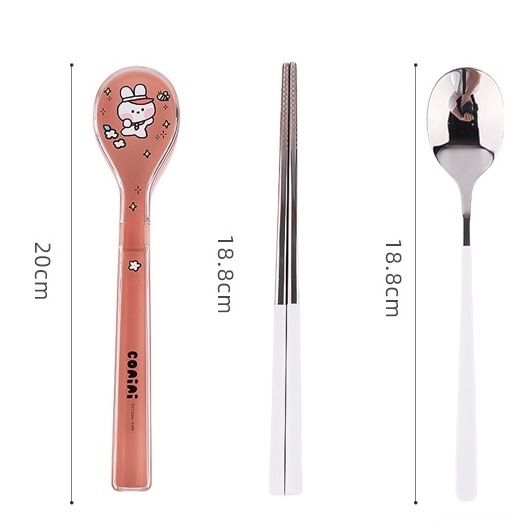  Set thìa đũa Line Friend kèm hộp 