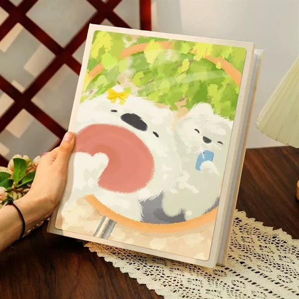  Album ảnh cún chụp gương cầu lồi 