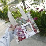  Túi quà trong hoa cúc quai da 