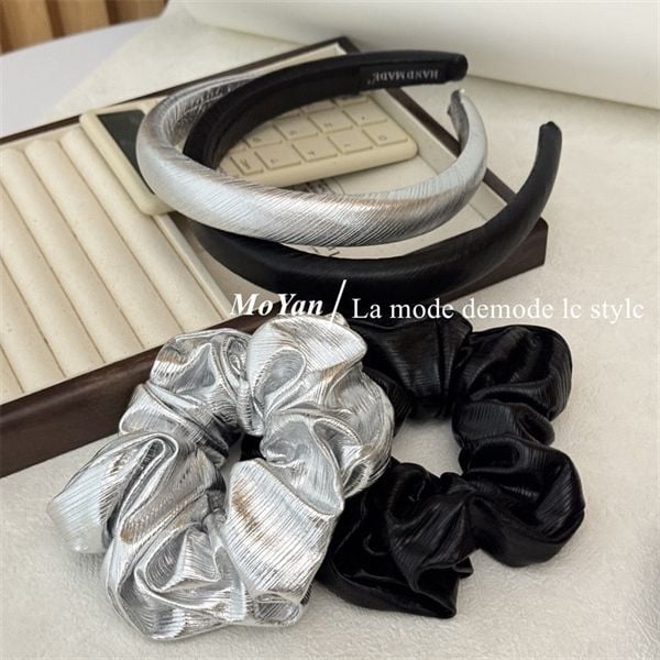  Scrunchies bóng nơ uốn 