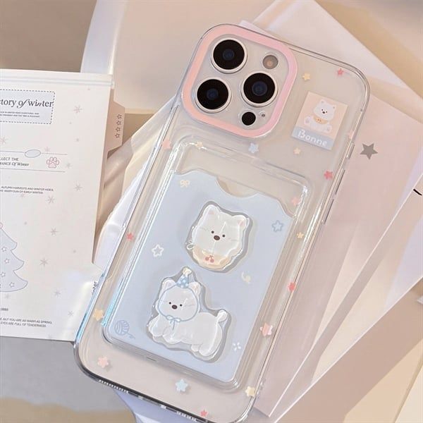  Ốp kẹp thẻ 2 cún Bonne 