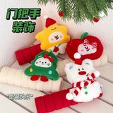  Bọc tay nắm cửa Giáng Sinh thú bông 