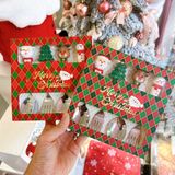  Set hộp quà 4 thìa dĩa Giáng Sinh size to 