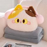  Gối kèm chăn mèo đeo bịt tai 30cm 