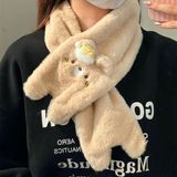  Set khăn găng tay gấu nâu mũ vàng 