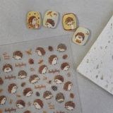  Sticker dán móng nhím nâu 