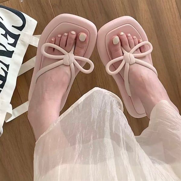  Dép xỏ ngón quai nơ 