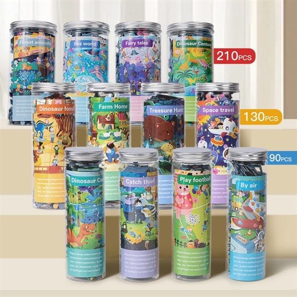 Xếp hình Puzzles lọ ống 